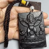 ราคา รายการเบ็ดเตล็ดโบราณเหล็กสีดําดาวตก Dapeng จี้ครุฑทิเบตป้องกันนกอินทรีพระเจ้าจี้สามารถดูดซับแม่เหล็ก 3.9 ADa ¥#@! (56056970209)
