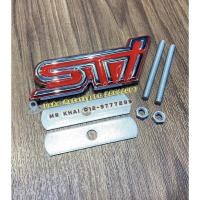 ราคา Subaru STI โลโก้สัญลักษณ์กระจังหน้าป้ายแดงเหล็กโลหะ Subaru STI โลโก้กระจังหน้าสากลสีแดงพร้อมขาสีแดง (22568958530)