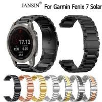 ราคา สาย Garmin Fenix 7 Solar สายนาฬิกาข้อมือ สแตนเลส สำหรับ Fenix7 Solar สมาร์ทวอทช์ มี (20896265929)