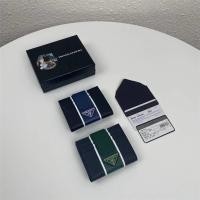 ราคา สไตล์ใหม่ผู้ชายแถบสี-Blocking Stripes Saffiano Leather Card Holder Card Holder 2MC063 (54709312495)