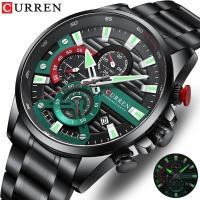 ราคา PC2 Jam Tangan Lelaki CURREN Mens Sport สแตนเลสนาฬิกาข้อมือกันน้ําแฟชั่นหรูหราธุรกิจ Chronograph Luminous นาฬิกาผู้ชาย (พร้อมกล่อง 100%ORI) (28644497523)