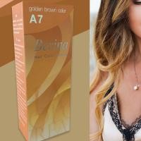 ราคา ฮิตมาก เบอริน่า A7 สีน้ำตาลทอง สีผม สีย้อมผม เปลี่ยนสีผม ครีมย้อมผม Berina A7 Golden Brown Hair Color Cream (25372779112)