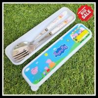 ราคา CHARACTER SPOONS และชุด FORKS - HELLO KITTY DORAEMON MINION COW FROZEN RILAKKUMA PEPPA PIG (27115251485)