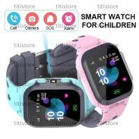 ราคา TITISTORE นาฬิกาเด็ก, ซิมการ์ด GPS SOS Kids Smart Watch, Call Location Tracker Clock Waterproof Smartwatch Children (43578635460)