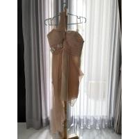 ราคา เดรสปาดไหล่ ชายระบาย สีโอรส (11304418706)