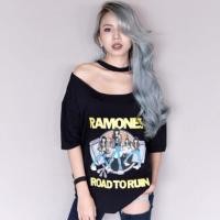 ราคา เสื้อยืดโช้คเกอร์คอ (188986650)