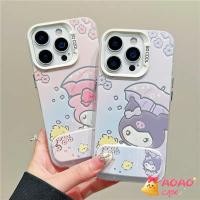 ราคา เคสไอโฟน11 สำหรับ iPhone 15 11 13 14 16 12 Pro Max 16 7 8 15 Plus XR X XS Max SE การ์ตูนน่ารักหวานๆคุโรมิเมโลดี้ปกอ่อน (41601941920)