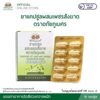 ราคา [1 แผง] ยาแคปซูลผสมเพชรสังฆาต ตราอภัยภูเบศร ขนาดบรรจุ 10 แคปซูล (แผง) (19921889420)