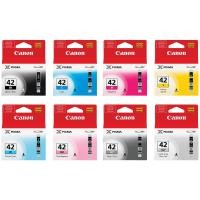 ราคา ตลับหมึกอิงค์เจ็ท Canon CLI-42 BK/GY/LG/C/M/Y/PC/PM หมึกแท้ประกันศูนย์ (2334164140)