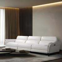 ราคา SB Design Square โซฟาปรับระดับไฟฟ้า 3 ที่นั่ง รุ่น Moston - หนังแท้สีขาว (#4053) (285x95x91 ซม.) แบรนด์ POSH ATELIER (47203217456)