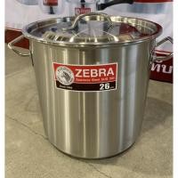 ราคา Zebra หม้อสตูว์ทรงสูง Cheffyสแตนเลส ตราหัวม้าลาย ขนาด 26*26 ซม. (2607072149)