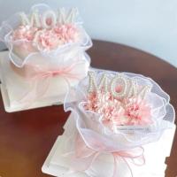 ราคา Luxury Pearl "MOM" ชุดเค้ก Topper - Felt & Pearl Decor สําหรับฉลองของแม่ (42629270546)