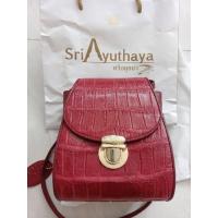 ราคา กระเป๋าสะพายหนังจระเข้แท้100% มือ 1 ไม่เคยใช้ ขนาด 6 นิ้ว (25529719596)