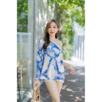 ราคา Ambella•เสื้อเบี่ยงไหล่ | พร้อมส่งค่ะ สวยหรูดูดีมาก สำหรับเสื้อไหล่เดียว ผ้าเครปซาตินพิมพ์ลายพริ้วๆ สวยละมุนสุดๆ (29055443188)
