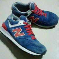 ราคา (ลูกค้าใหม่โค้ด BAJP ลด 100฿) New Balance 574 มือสอง น้ำเงิน-ขาว-แดง (697608837)