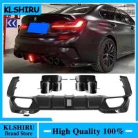 ราคา Rear Diffuser Lip Fits 2019-2023 For BMW 3 Series G20 Sport 330i M340i Gloss Black (56955515171)
