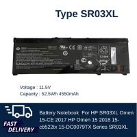 ราคา Battery Notebook แบตเตอรี่ HP SR03XL Omen 15-CE 2017 HP Omen 15 2018 15-cb522tx 15-DC0079TX ของแท้ 100% ส่งฟรี (29551629003)