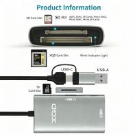 ราคา 2 in 1 Type-C/USB To XQD SD TF Card Reader USB C 3.0 การ์ดหน่วยความจําใช้งานร่วมกับ Nikon Sony G/M Series & Lexar 2933x/1400x USB Mark XQD Card (51559273128)