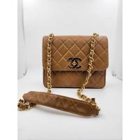 ราคา Chanel cc big logo vintage flap crossbody bag beige lambskin size 10นิ้ว (14999018161)