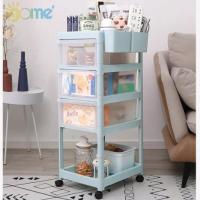 ราคา ชั้นวางของ 5 ชั้น มีล้อเลื่อน ขนาด 42x46x89 ซม. คละสี (24277003192)