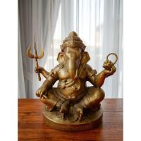 ราคา พระพิฆเนศ รุ่นแรก กรมศิลปากร ปี2540 หน้าตัก 12 นิ้ว เนื้อทองเหลืองรมดำ (47807555827)
