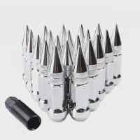 ราคา 20pcs Racing Composite Nut Longer Nut Steel Lock Wheel Lug Nut Bolt With Spikes Universal Car Styli (46554667231)