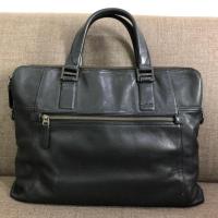 ราคา Tumi กระเป๋าหนังแท้ Slim Briefcase สีดำ รุ่น 2 ซิปพร้อมช่องกลาง ซื้อจาก USA (Used - Good) (4735851439)