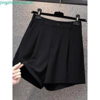 ราคา Plus size Shorts เสื้อผ้าสาวอวบ ชุดสูทผู้หญิงอวบ ไซส์ใหญ่ กางเกงขาสั้นเอวสูง ขากว้าง A-line สีดำ แฟชั่นฤดูร้อน สไตล์เกาหลี สาวอวบคนอ้วน ใส่ได้ Oversize Women Pants (49108941344)