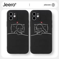 ราคา JEERO เคสคู่ เคสไอโฟน คู่รัก ขอบเหลี่ยมกันกระแทกซิลิโคนนุ่มการ์ตูนน่ารักตลก เคสโทรศัพท์ Compatible for iPhone 16 15 14 13 12 11 Pro Max SE 2020 X XR XS 8 7 6 6S Plus พลัส สีดำ HFF722 (13089833271)