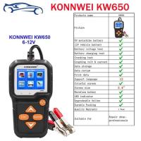 ราคา KONNWEI KW650 Car Battery Tester KW218 6V 12V Motorcycle Auto Analyzer 100-2000CCA Car Moto Crankin (51754608745)