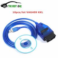 ราคา 10pcs/Lot For VAG 409 KKL Cable FT232RL With Switch USB Interfac For VAG KKL 409 CH340 VAG409 OBD2 (54704604050)