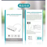 ราคา 3In1 IOS13 OTGอะแดปเตอร์สำหรับiPhone SE 11 XS XR X 8 7 iPad Air/Mini Lighting To HDMI USB3.0เชื่อมต่อFull HD Audio (3180328045)
