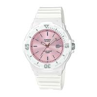 ราคา Casio Standard นาฬิกาข้อมือผู้หญิง สายเรซิ่น รุ่น LRW-200H,LRW-200H-4E3,LRW-200H-4E3V - สีขาว (1882947397)