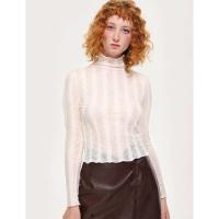 ราคา ส่งต่อ เสื้อลูกไม้ครีม คอเต่า FORGET-ME-NOT IVORY แบรนด์ Cider Size S (44202905098)