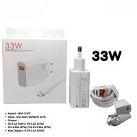 ราคา XIAOMI 33 WATT CHARGER ADAPTER SUPPORT VOOC และ FAST CHARGING XIAOMI (46752543456)