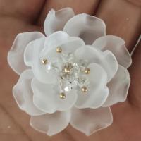 ราคา กิ๊บติดผม ประดับโบว์ ลายดอกไม้ สีขาว แบบเรียบง่าย สไตล์ญี่ปุ่น เรโทร สําหรับผู้หญิง (18289318624)