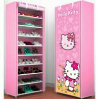 ราคา [2000gr] H028 | PORTABLE CHARACTER SHOE RACK 10 STORIES / CHARACTER SHOE CLOSET (27331784604)