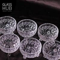 ราคา GLASS HUB - W1023 (เซต 6 ใบ) - โถแก้ว ถ้วยแก้ว โถแก้วเล็ก ลายคริสตัล เจียระไน เหมาะสำหรับใส่ขนม หรือ สิ่งของต่างๆ (17393787855)