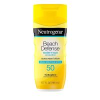 ราคา Neutrogena Sunscreen Lotion Beach Defense SPF 50 กันแดดผิวหน้าและผิวกาย Hawaii Reef Act 104 Compliant, Octinoxate & Oxybenzone Free, Oil Free, Fast Absorbing Sun Care, 6.7 ออนซ์ (44959071913)