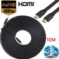 ราคา HDMI High Speed 1.5M 3M 5M 20M 1080p 3D VER 1.4 สายแบบอ่อนแบนยาว 1.5-15เมตร (Black) (14490001770)