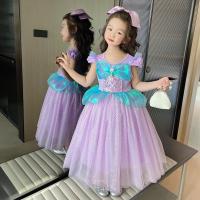 ราคา ชุดคอสเพลย์นางเงือก เจ้าหญิงแอเรียล โบว์ ขนาดใหญ่ สีม่วง สําหรับเด็กผู้หญิง (21081469722)