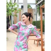 ราคา Cuties Beauty Maxi Dress แมกซี่เดรส ลายดอกสีม่วง งานป้าย Gossip ราคาส่ง (7093008978)
