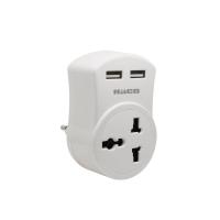 ราคา ปลั๊กแปลง USB HACO HRU-2USB ADAPTER USB HACO HRU-2USB (7542352276)