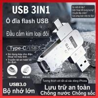 ราคา แฟลชไดรฟ์ Kingston 2TB 3 in 1 USB Type-C U แฟลชไดรฟ์ 128GB 256GB 512GB 1TB Pendrive แฟลชไดรฟ์ความเร็วสูง (52109274327)