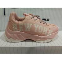 ราคา พร้อมส่ง รองเท้า MLB BIG BALL CHUNKY P สีชมพู โลโก้ NEW YORK ของแท้ ของใหม่ 100% (4000027696)