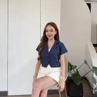 ราคา Mariss.bkk - เสื้อเบลเซอร์ทรงครอปมีแขน กระเป๋าเจาะ ใช้งานได้จริง มีซับใน M11 (29986757970)