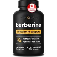 ราคา Berberine 1200mg Complex – 120 Count est Purity 97% Berberine HCl + จดสิทธิบัตร Phytosome สําหรับการดูดซึมสูงสุด – Strength Berberine Capsules พร้อมพอร์ต Grape Berberine G (55958916335)
