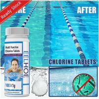 ราคา 100pcs/Box Swimming Pool Cleaning Tablet Swimming Spa Hot Tub Cleaning เม็ดทำความสะอาด crystal clear water Pool Gel CTX (27380003606)