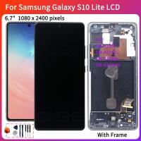 ราคา อะไหล่หน้าจอสัมผัส LCD แบบเปลี่ยน สําหรับ SAMSUNG Galaxy S10lite (10497970171)