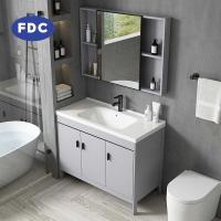 ราคา FDC ชุดอ่างล้างหน้าแบบตั้งพื้นในห้องน้ำ ตู้ห้องน้ำอ่างล้างหน้าแบบรวม ตู้อ่างล้างหน้าเซรามิก (54407132957)